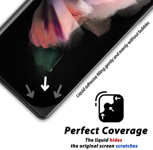 Whitestone Dome Glass Samsung Galaxy Z Fold 3 Screen Protector 2-Pack afbeelding 2