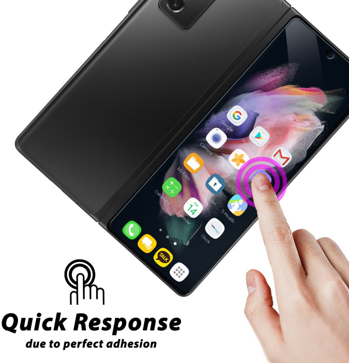 Whitestone Dome Glass Samsung Galaxy Z Fold 3 Screen Protector 2-Pack afbeelding 4