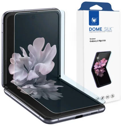 Whitestone Dome Silk Samsung Galaxy Z Flip 3 Glass Screen Protector afbeelding 1