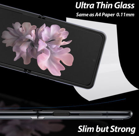 Whitestone Dome Silk Samsung Galaxy Z Flip 3 Glass Screen Protector afbeelding 3
