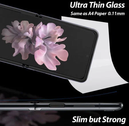 Whitestone Dome Silk Samsung Galaxy Z Flip 3 Glass Screen Protector afbeelding 3