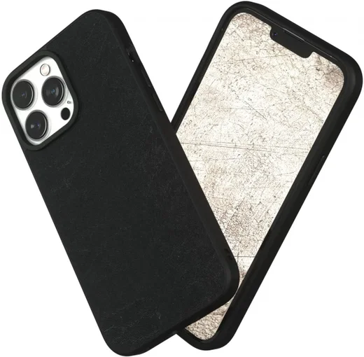 RhinoShield SolidSuit Apple iPhone 13 Pro Max Hoesje Leer Zwart afbeelding 1