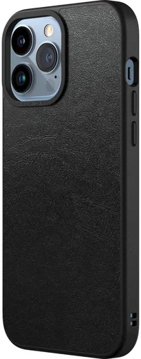 RhinoShield SolidSuit Apple iPhone 13 Pro Max Hoesje Leer Zwart afbeelding 2