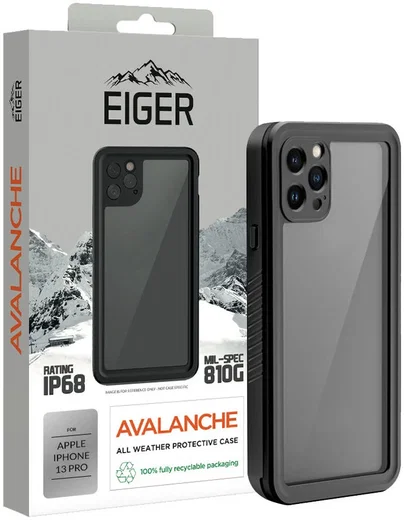 Eiger Avalanche Apple iPhone 13 Pro Waterdicht Hoesje Zwart afbeelding 1