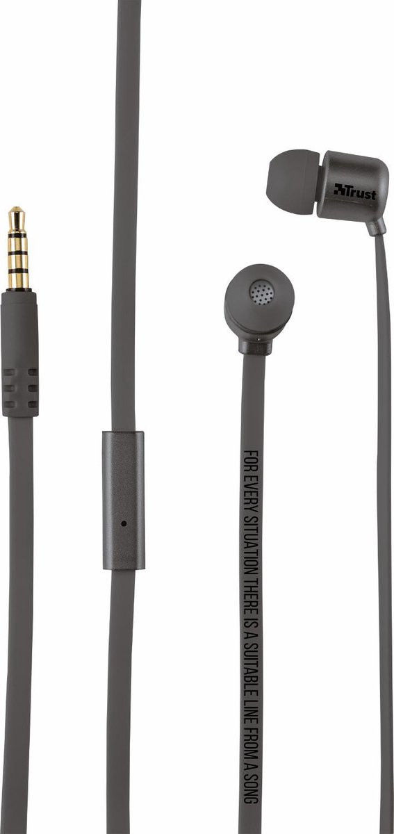 Trust Urban Duga In-Ear Oordopjes 3.5mm Jack Stereo Headset Grijs afbeelding 2