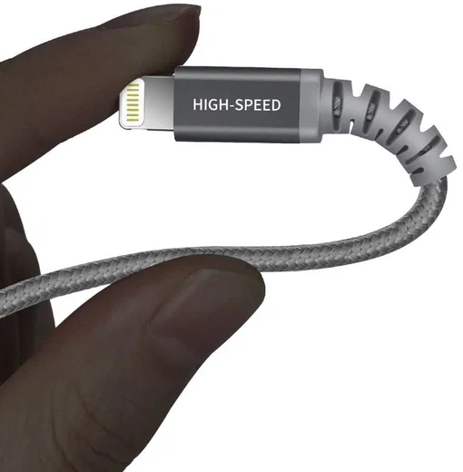 Dux Ducis X1 2.4A USB naar Apple Lightning Kabel MFi 1M Grijs afbeelding 11