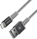 Dux Ducis X1 2.4A USB naar Apple Lightning Kabel MFi 1M Grijs afbeelding 2