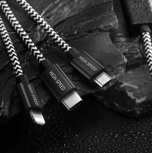 Dux Ducis 3-in-1 2.4A USB naar Lightning/USB-C/MicroUSB Kabel 1.2M afbeelding 17