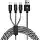 Dux Ducis 3-in-1 2.4A USB naar Lightning/USB-C/MicroUSB Kabel 1.2M afbeelding 1