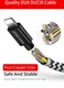 Dux Ducis 3-in-1 2.4A USB naar Lightning/USB-C/MicroUSB Kabel 1.2M afbeelding 10
