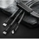 Dux Ducis 3-in-1 2.4A USB naar Lightning/USB-C/MicroUSB Kabel 1.2M afbeelding 3