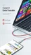 Dux Ducis K-II Pro 2A USB naar USB-C Kabel (2-Pack) 1M+2M Rood afbeelding 3