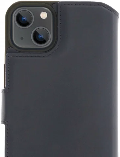 Minim 2-in-1 iPhone 13 Hoesje Book Case en Back Cover Blauw afbeelding 1