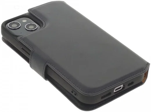 Minim 2-in-1 iPhone 13 Hoesje Book Case en Back Cover Blauw afbeelding 3