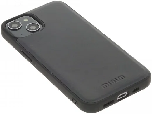Minim 2-in-1 iPhone 13 Hoesje Book Case en Back Cover Blauw afbeelding 5