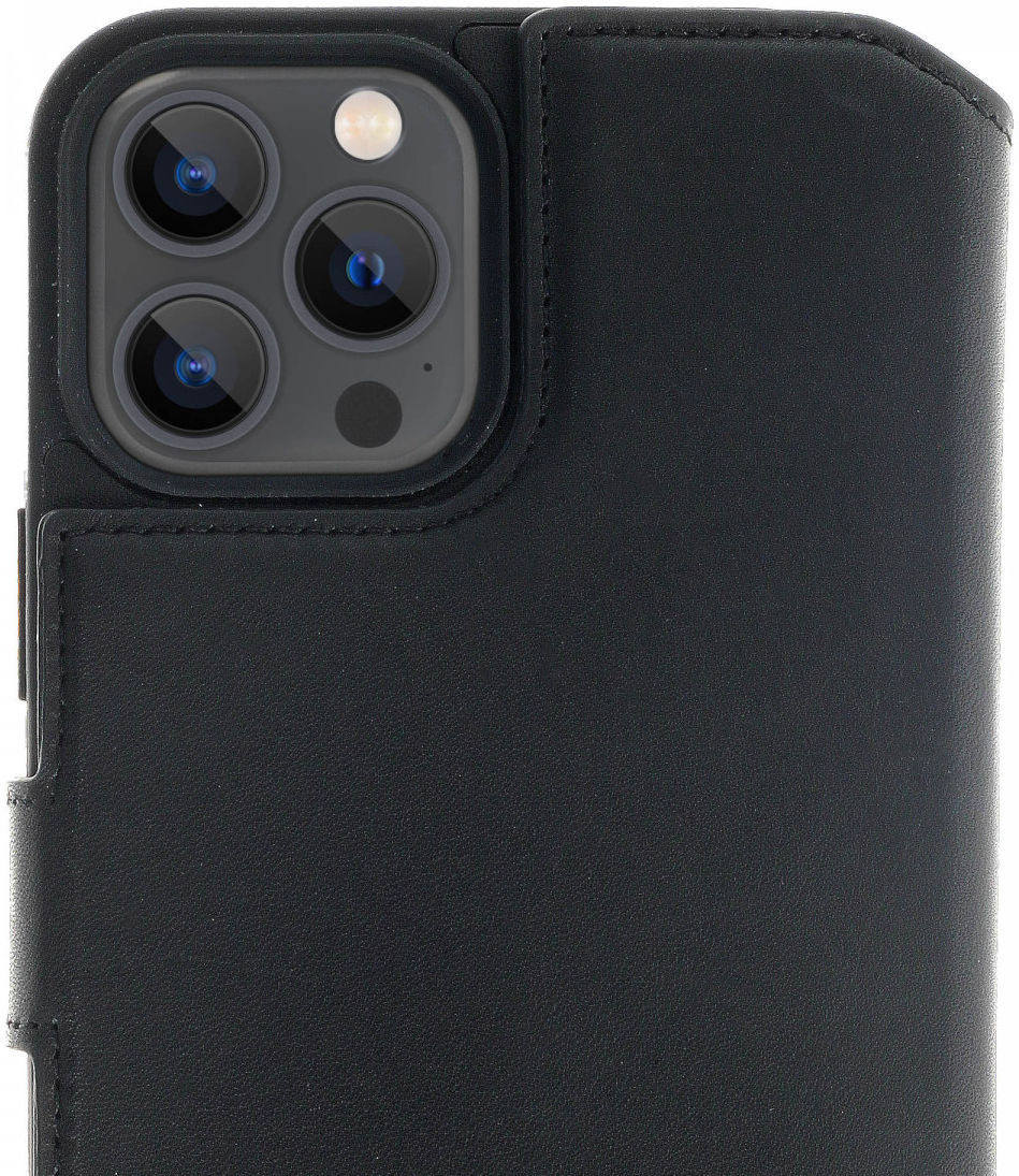 Minim 2-in-1 iPhone 13 Pro Max Hoesje Book Case en Back Cover Zwart afbeelding 1