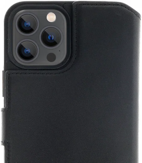 Minim 2-in-1 iPhone 13 Pro Max Hoesje Book Case en Back Cover Zwart afbeelding 1