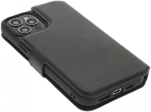 Minim 2-in-1 iPhone 13 Pro Max Hoesje Book Case en Back Cover Zwart afbeelding 3