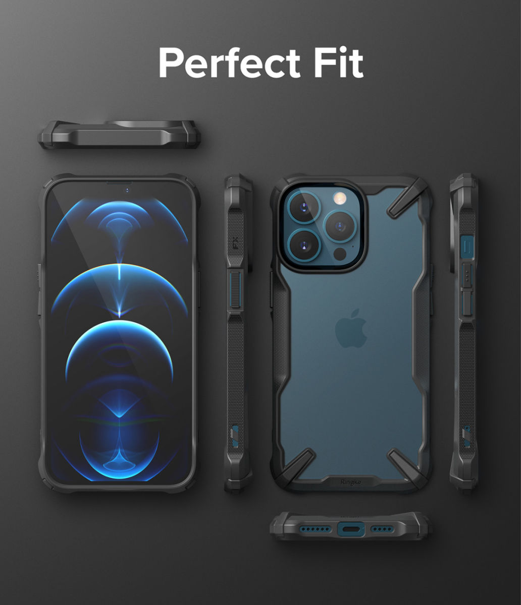 Ringke Fusion X Apple iPhone 13 Pro Max Hoesje Transparant Zwart afbeelding 9