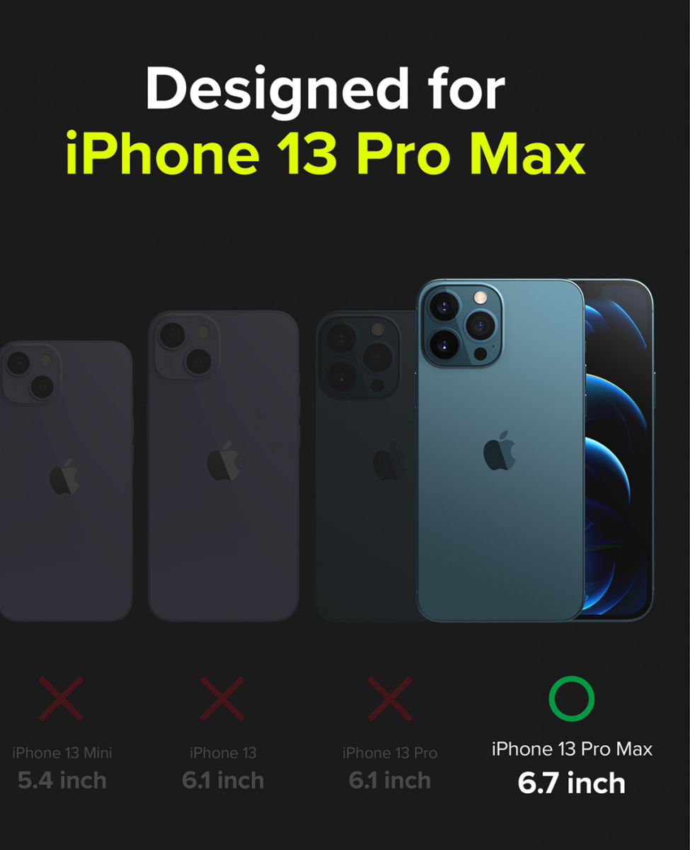 Ringke Fusion X Apple iPhone 13 Pro Max Hoesje Transparant Zwart afbeelding 10
