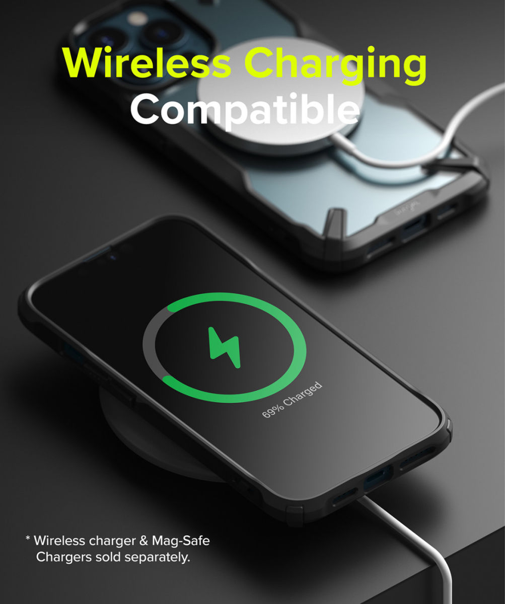 Ringke Fusion X Apple iPhone 13 Pro Max Hoesje Transparant Zwart afbeelding 8