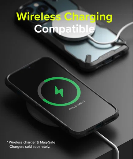 Ringke Fusion X Apple iPhone 13 Pro Max Hoesje Transparant Zwart afbeelding 8