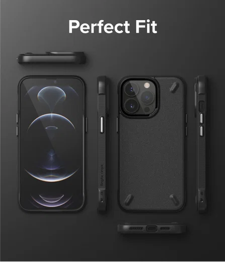Ringke Onyx Apple iPhone 13 Pro Max Hoesje Flexibel TPU Zwart afbeelding 9