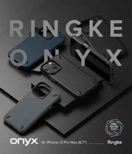 Ringke Onyx Apple iPhone 13 Pro Max Hoesje Flexibel TPU Zwart afbeelding 11