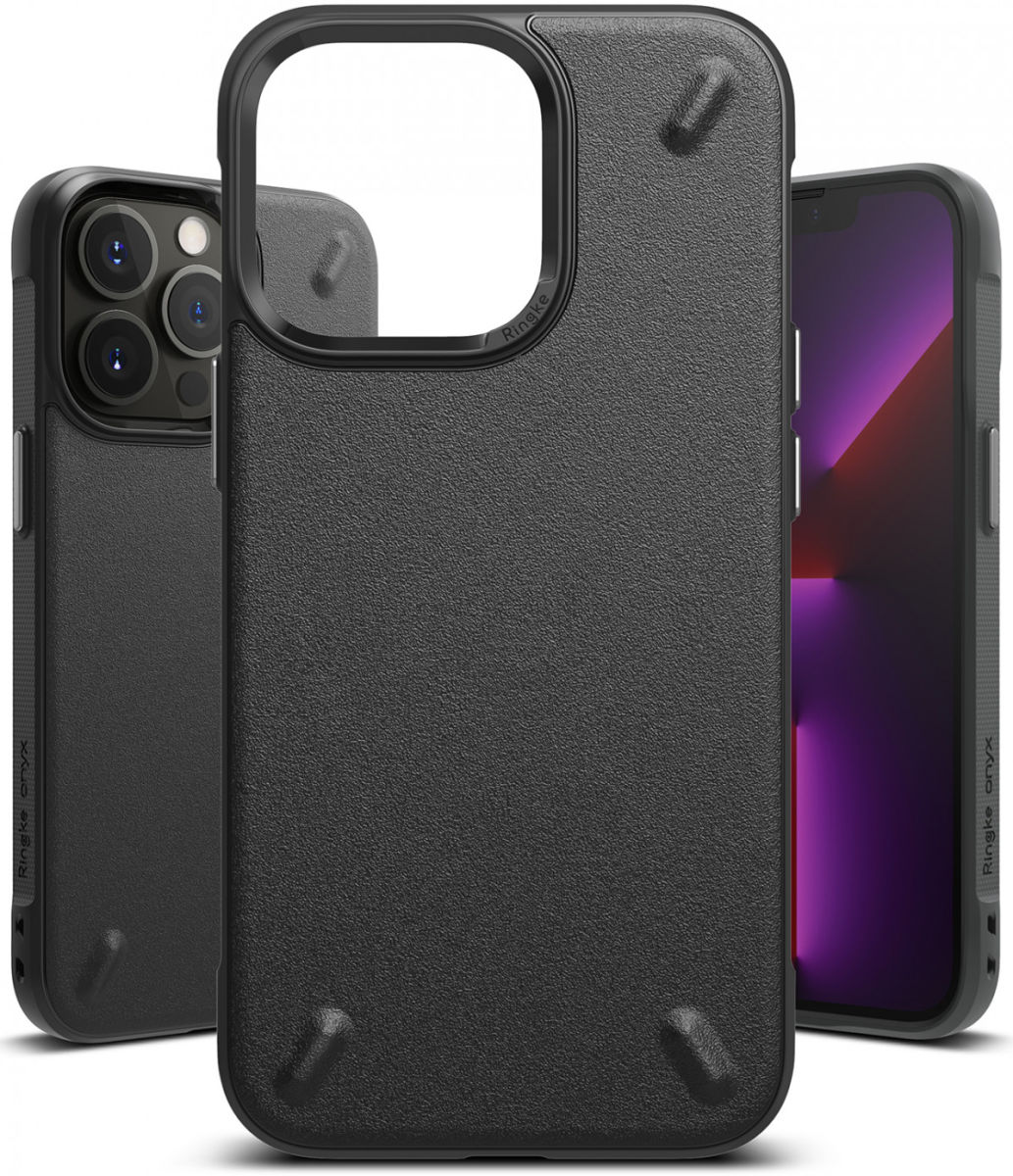 Ringke Onyx Apple iPhone 13 Pro Max Hoesje Flexibel TPU Zwart afbeelding 2