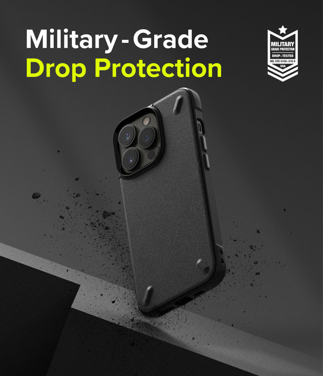 Ringke Onyx Apple iPhone 13 Pro Max Hoesje Flexibel TPU Zwart afbeelding 4