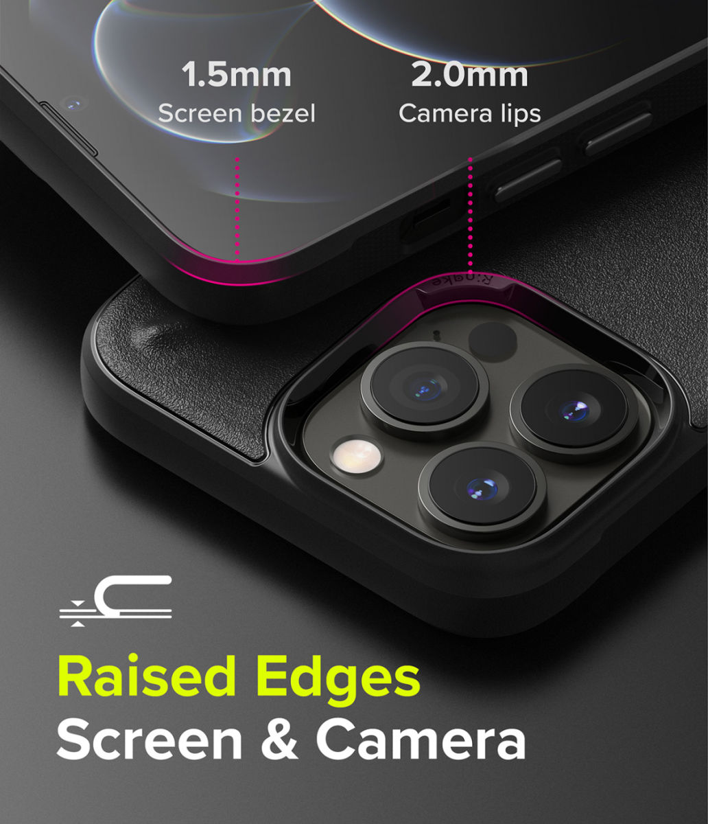 Ringke Onyx Apple iPhone 13 Pro Max Hoesje Flexibel TPU Zwart afbeelding 6