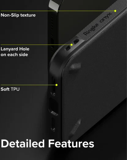 Ringke Onyx Apple iPhone 13 Pro Max Hoesje Flexibel TPU Zwart afbeelding 7
