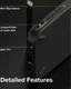 Ringke Onyx Apple iPhone 13 Pro Max Hoesje Flexibel TPU Zwart afbeelding 7