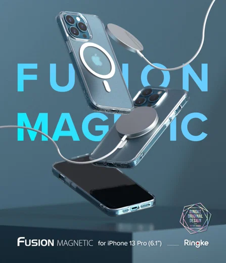 Ringke Fusion Apple iPhone 13 Pro Hoesje Magsafe Matte Transparant afbeelding 11