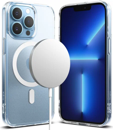 Ringke Fusion Apple iPhone 13 Pro Hoesje Magsafe Matte Transparant afbeelding 1