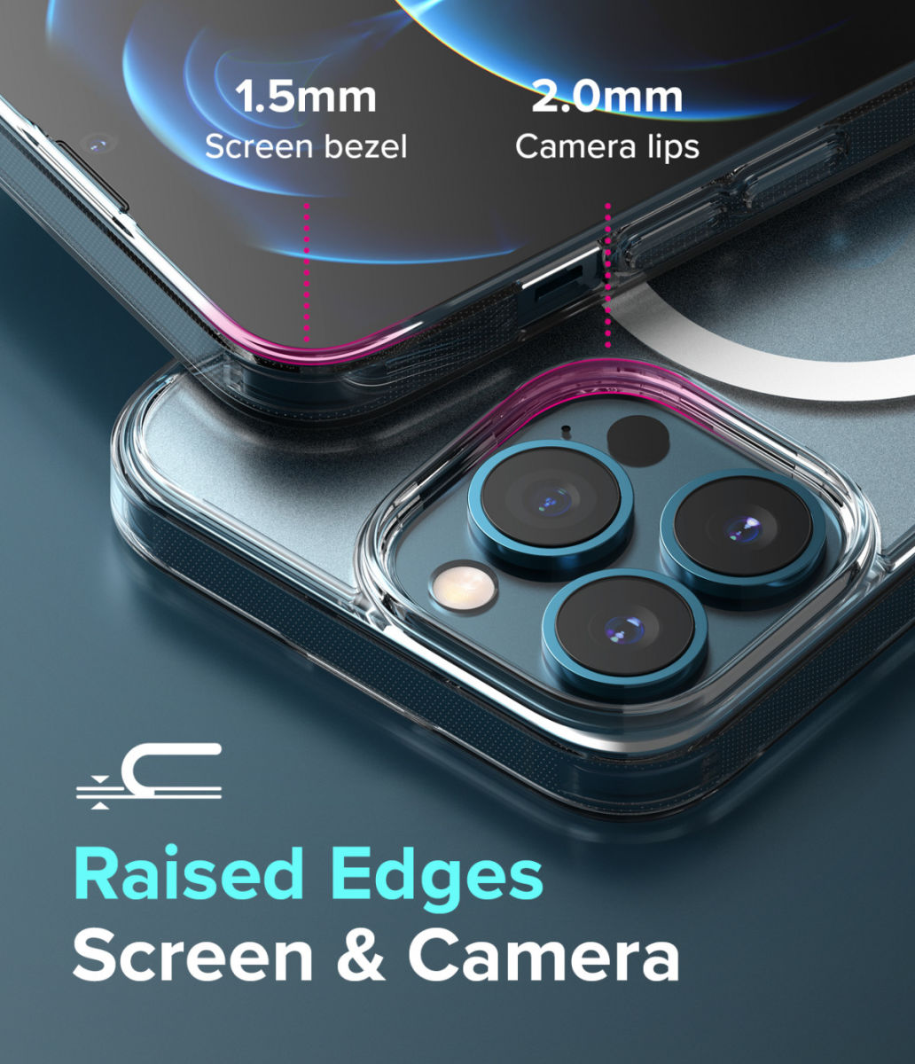 Ringke Fusion Apple iPhone 13 Pro Hoesje Magsafe Matte Transparant afbeelding 6