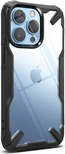 Ringke Fusion X Apple iPhone 13 Pro Hoesje Transparant Zwart afbeelding 1