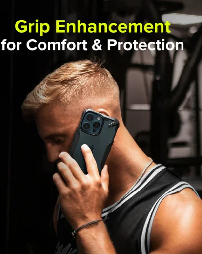 Ringke Fusion X Apple iPhone 13 Pro Hoesje Transparant Zwart afbeelding 7