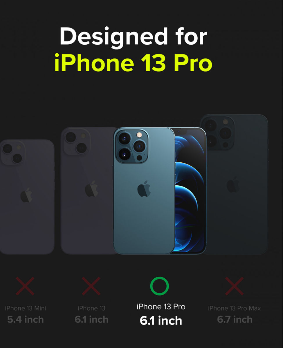 Ringke Fusion X Apple iPhone 13 Pro Hoesje Camo Zwart afbeelding 10