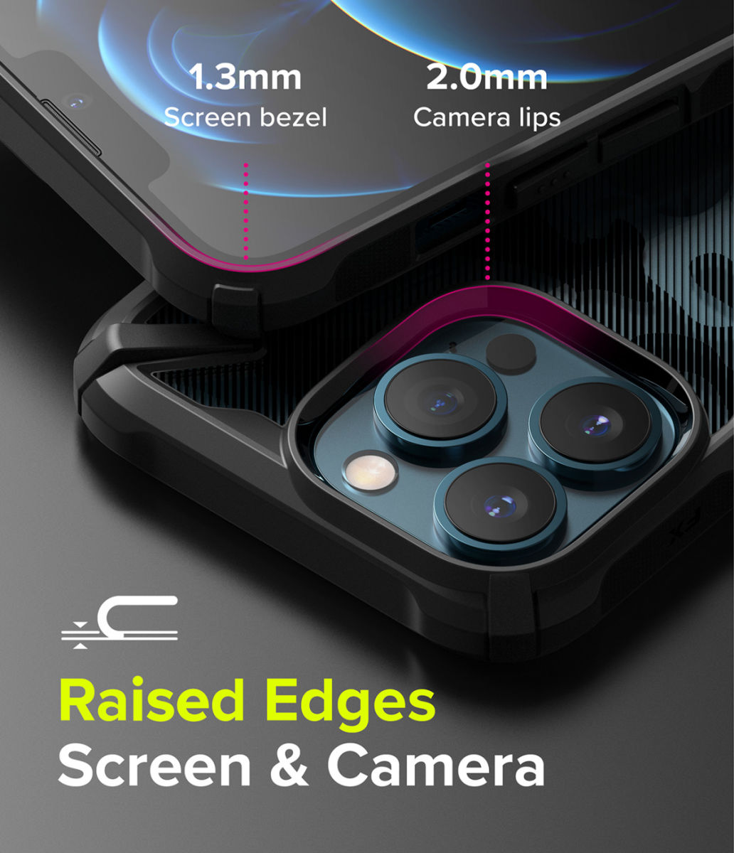 Ringke Fusion X Apple iPhone 13 Pro Hoesje Camo Zwart afbeelding 5