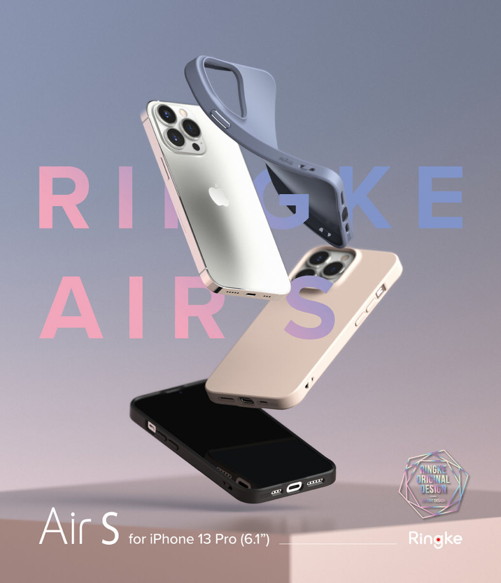 Ringke Air S Apple iPhone 13 Pro Hoesje Flexibel TPU Grijs afbeelding 12