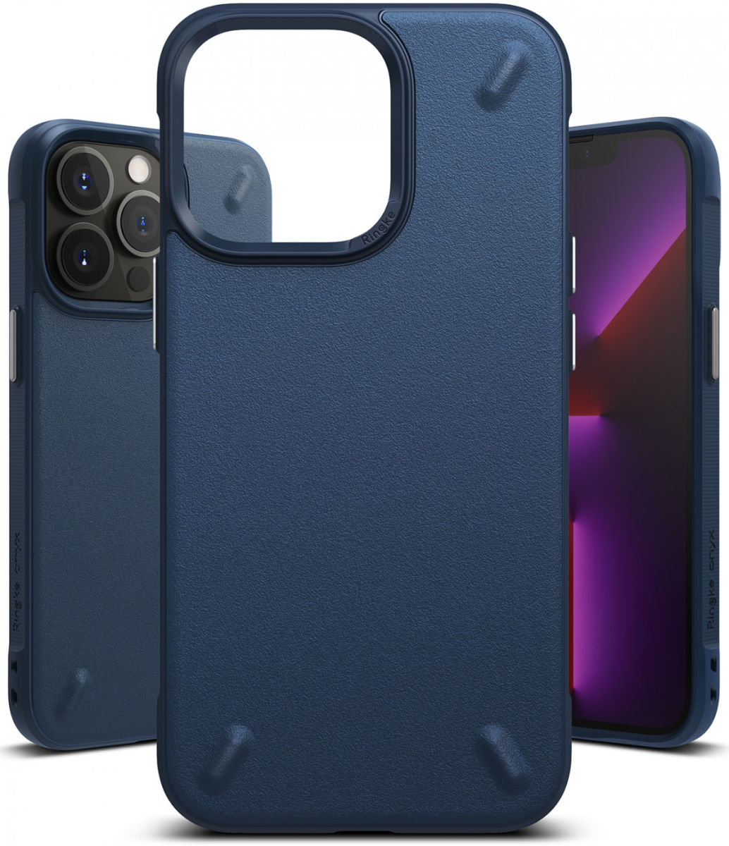 Ringke Onyx Apple iPhone 13 Pro Hoesje Flexibel TPU Blauw afbeelding 2