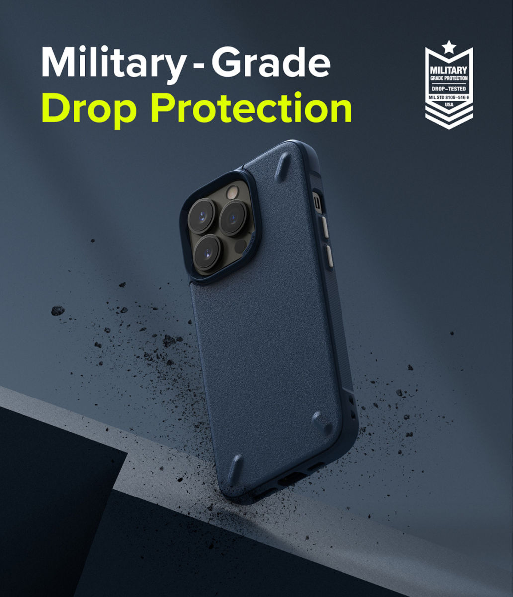 Ringke Onyx Apple iPhone 13 Pro Hoesje Flexibel TPU Blauw afbeelding 3
