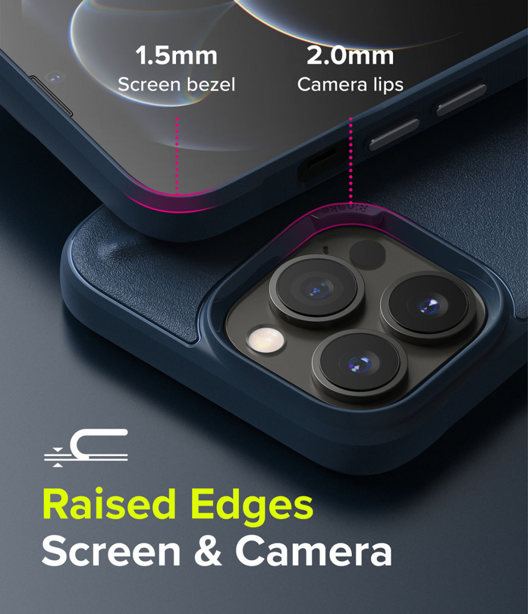 Ringke Onyx Apple iPhone 13 Pro Hoesje Flexibel TPU Blauw afbeelding 5