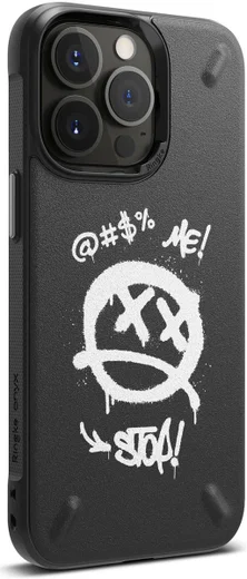 Ringke Onyx Design Apple iPhone 13 Pro Hoesje Flexibel TPU Graffiti afbeelding 1