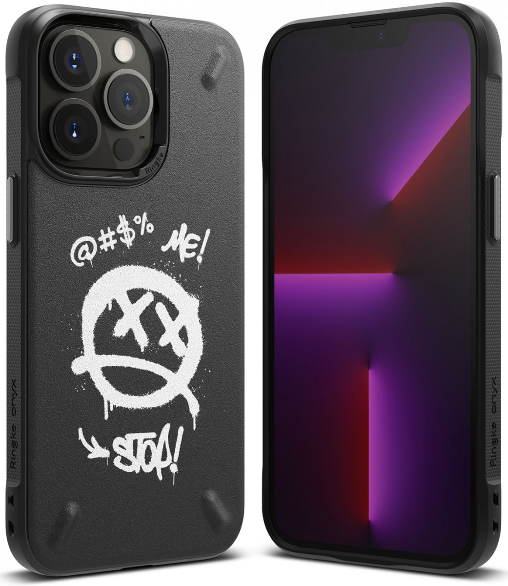 Ringke Onyx Design Apple iPhone 13 Pro Hoesje Flexibel TPU Graffiti afbeelding 3