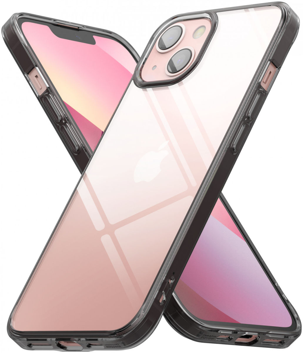 Ringke Fusion Apple iPhone 13 Hoesje Back Cover Transparant Zwart afbeelding 3