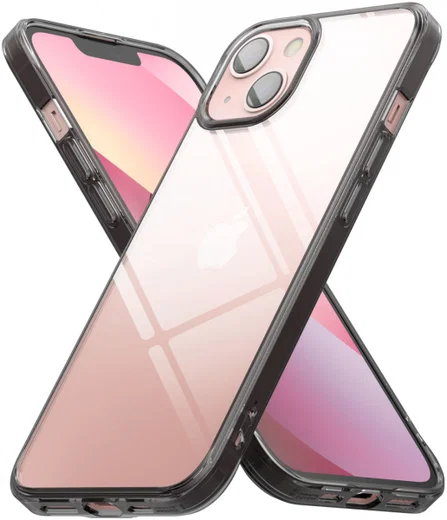 Ringke Fusion Apple iPhone 13 Hoesje Back Cover Transparant Zwart afbeelding 3