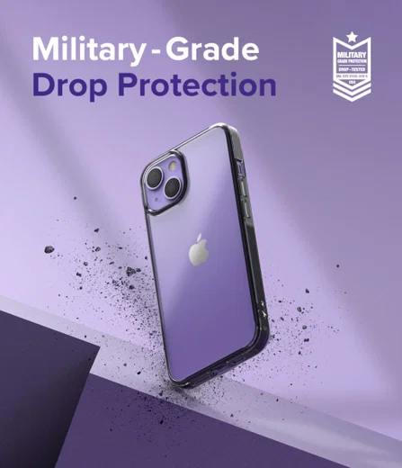 Ringke Fusion Apple iPhone 13 Hoesje Back Cover Transparant Zwart afbeelding 5