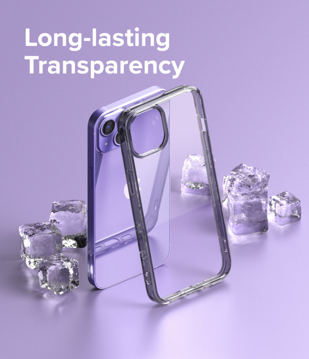 Ringke Fusion Apple iPhone 13 Hoesje Back Cover Transparant Zwart afbeelding 6